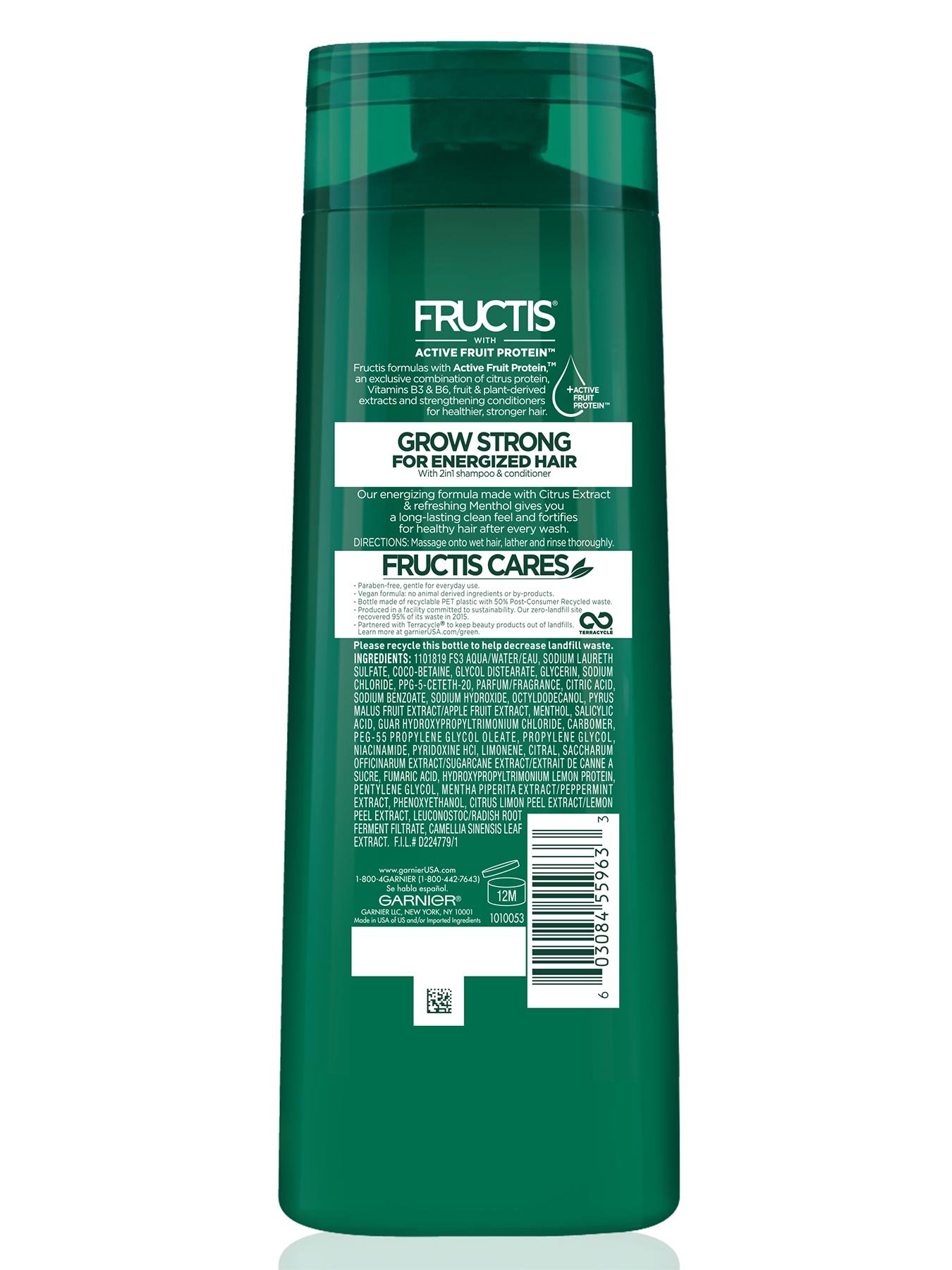 Back view of Cooling 2-In-1 Shampoo and Conditioner for Men.